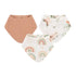 Crane Baby Muslin Bib Set - Parker Rainbow/Butterfly