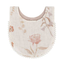 Crane Baby Muslin Bib Set - Violet Floral