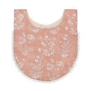 Crane Baby Muslin Bib Set - Violet Floral