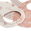 Crane Baby Muslin Bib Set - Violet Floral