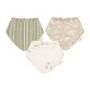 Crane Baby Muslin Bib Set - Willow