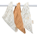 Crane Baby Muslin Bib Set - Willow Sage