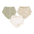 Crane Baby Muslin Bib Set - Willow Sage