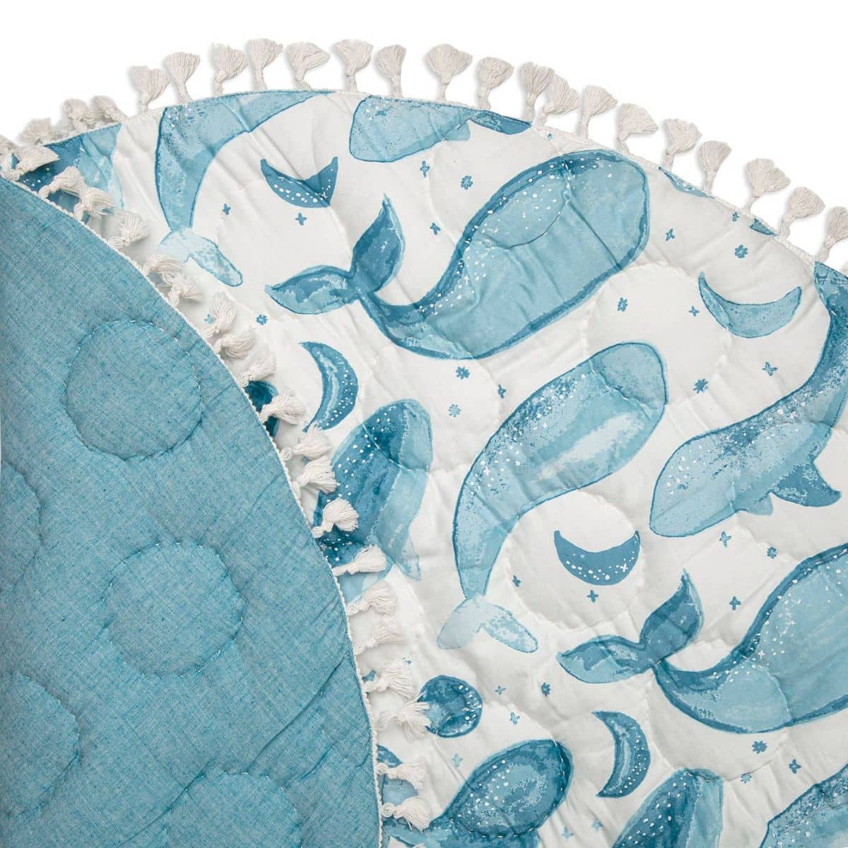 Crane Baby Quilted Baby Play Mat - Caspian