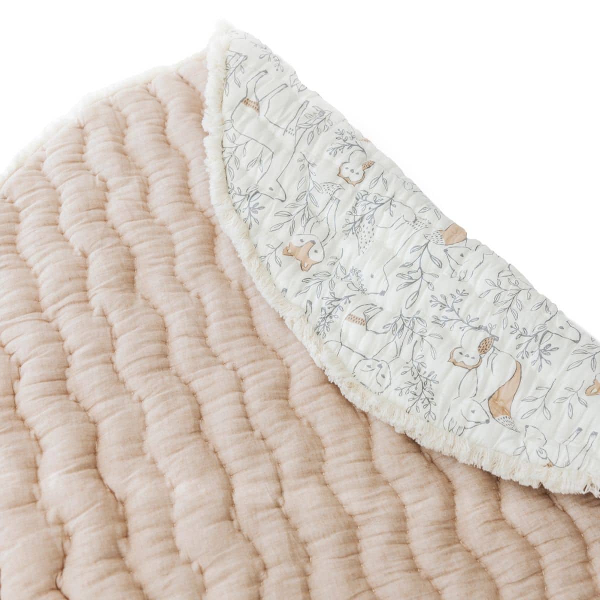 Crane Baby Quilted Baby Play Mat - Ezra