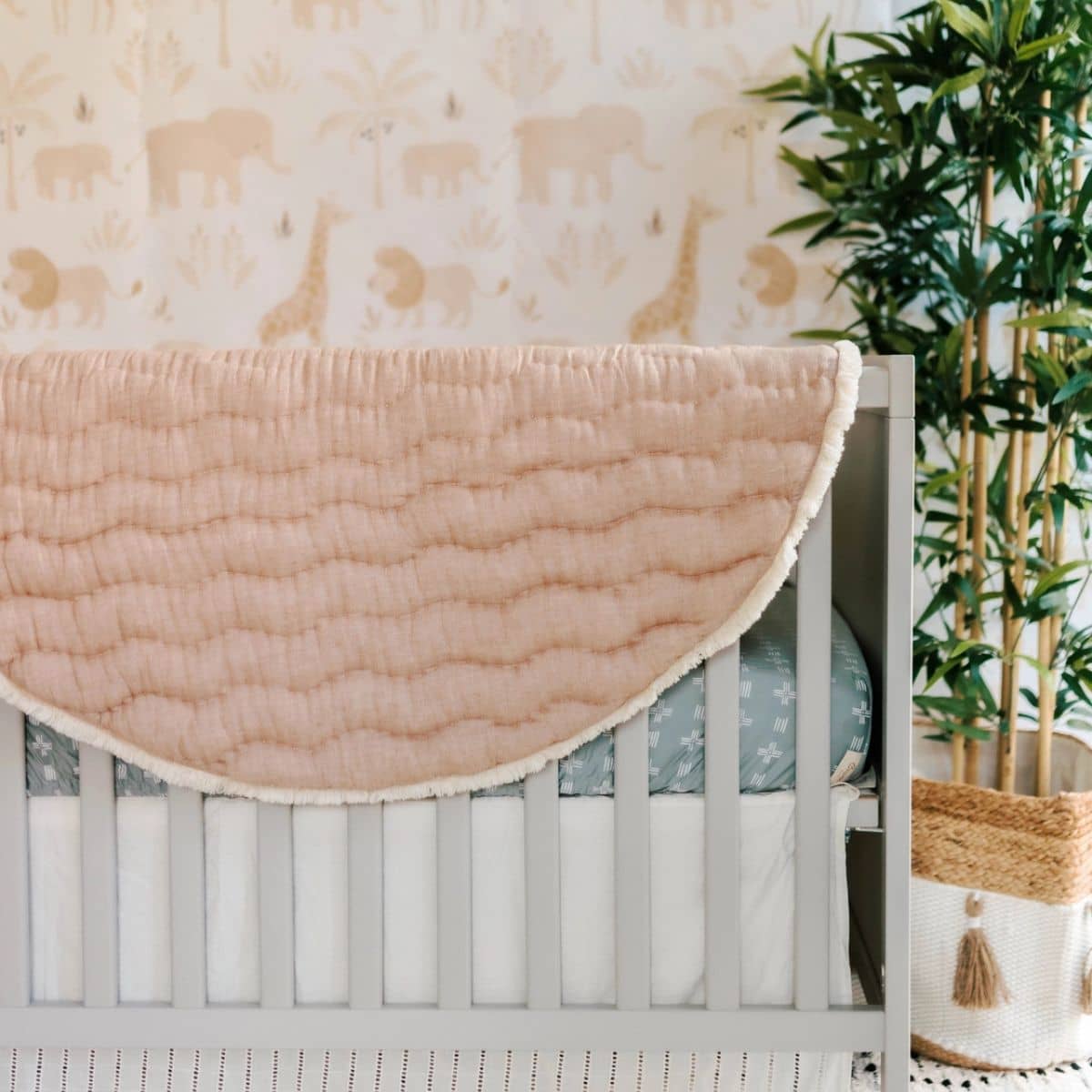 Crane Baby Quilted Baby Play Mat - Ezra