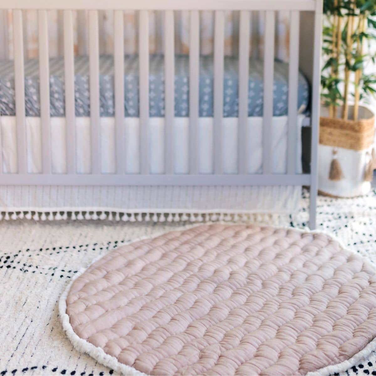Crane Baby Quilted Baby Play Mat - Ezra
