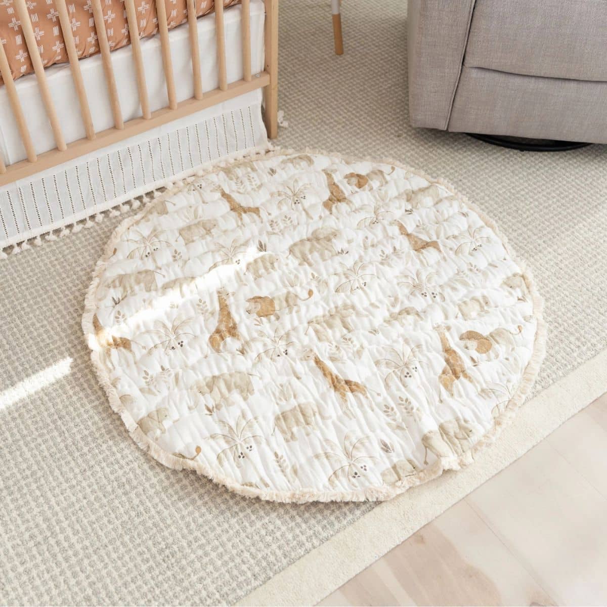 Crane Baby Quilted Baby Play Mat - Kendi