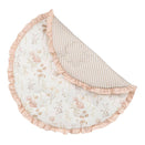 Crane Baby Quilted Baby Play Mat - Violet Floral Ruffle