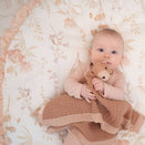Crane Baby Quilted Baby Play Mat - Violet Floral Ruffle