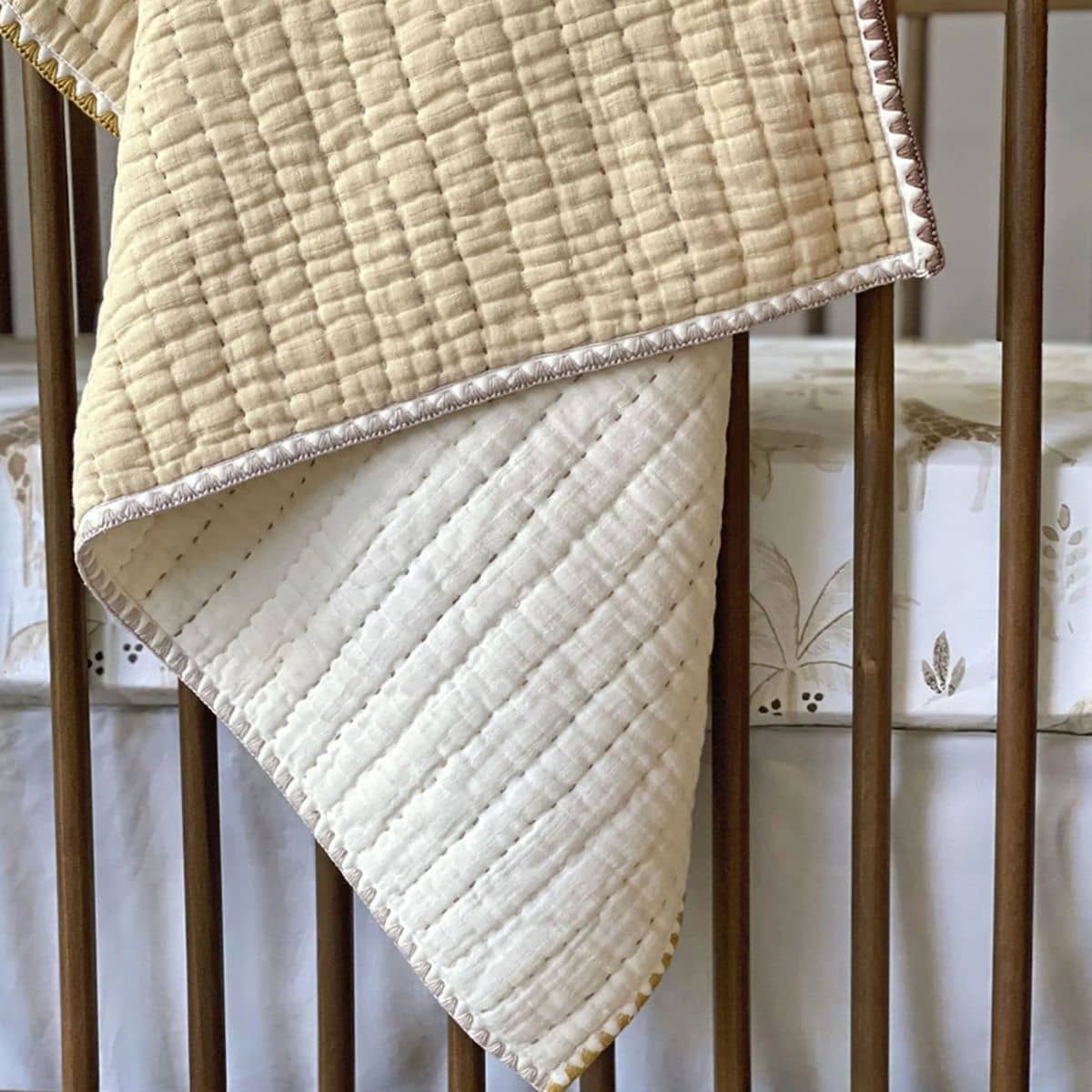 Crane Baby Quilted Blanket - Kendi