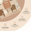 Crane Baby Wash Cloth Set - Kendi Safari Animal