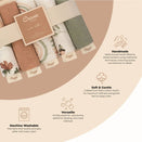 Crane Baby Wash Cloth Set - Parker Pink Floral