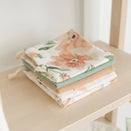 Crane Baby Wash Cloth Set - Parker Pink Floral