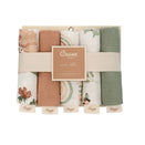 Crane Baby Wash Cloth Set - Parker Pink Floral