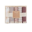 Crane Baby Wash Cloth Set - Violet Floral
