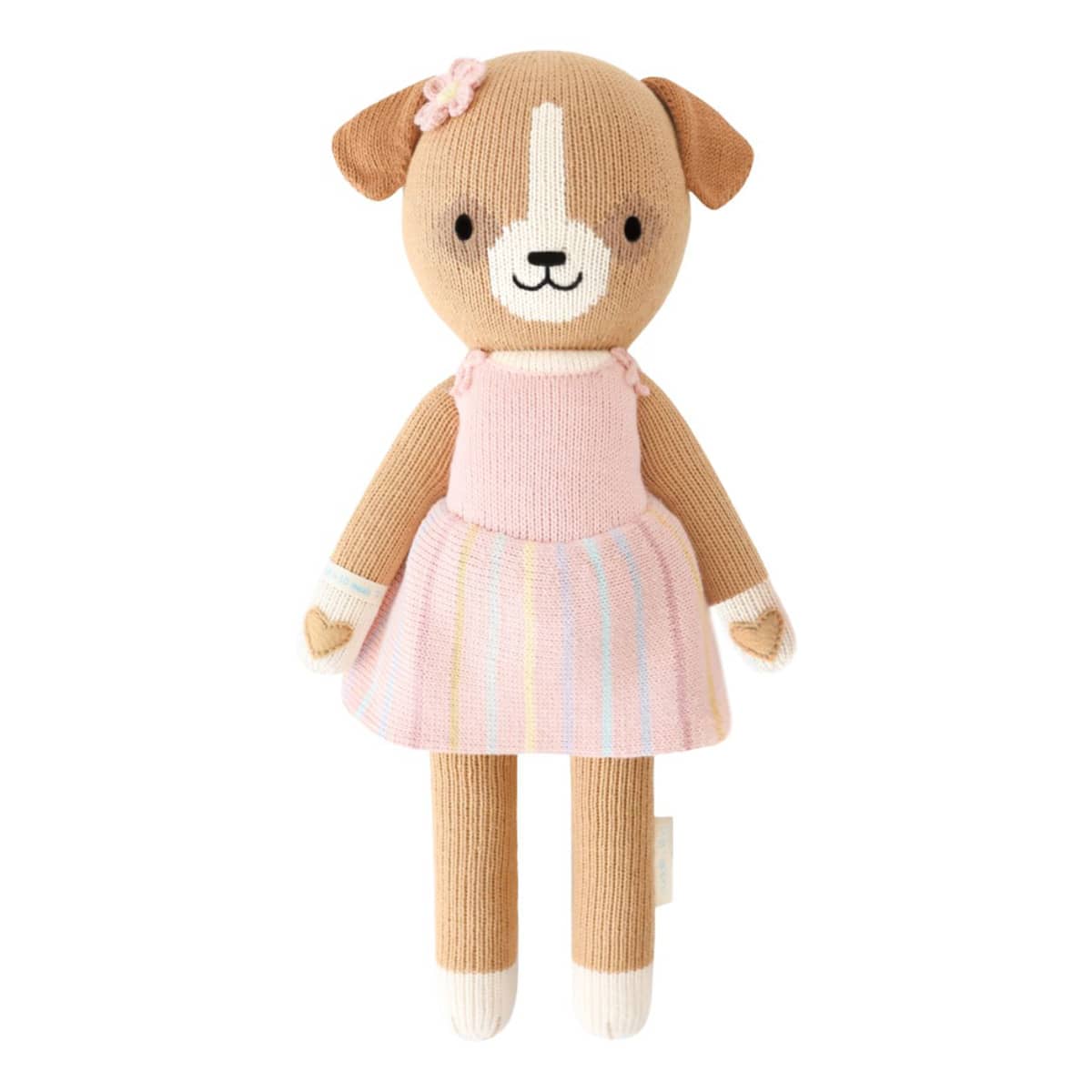 Cuddle Bell Cuddle + Kind Hand-Knit Doll - Bea the Dog - Regular – babyshop