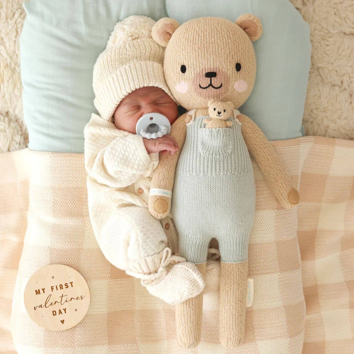 Cuddle + Kind Hand-Knit Doll - Alexander the Honey Bear