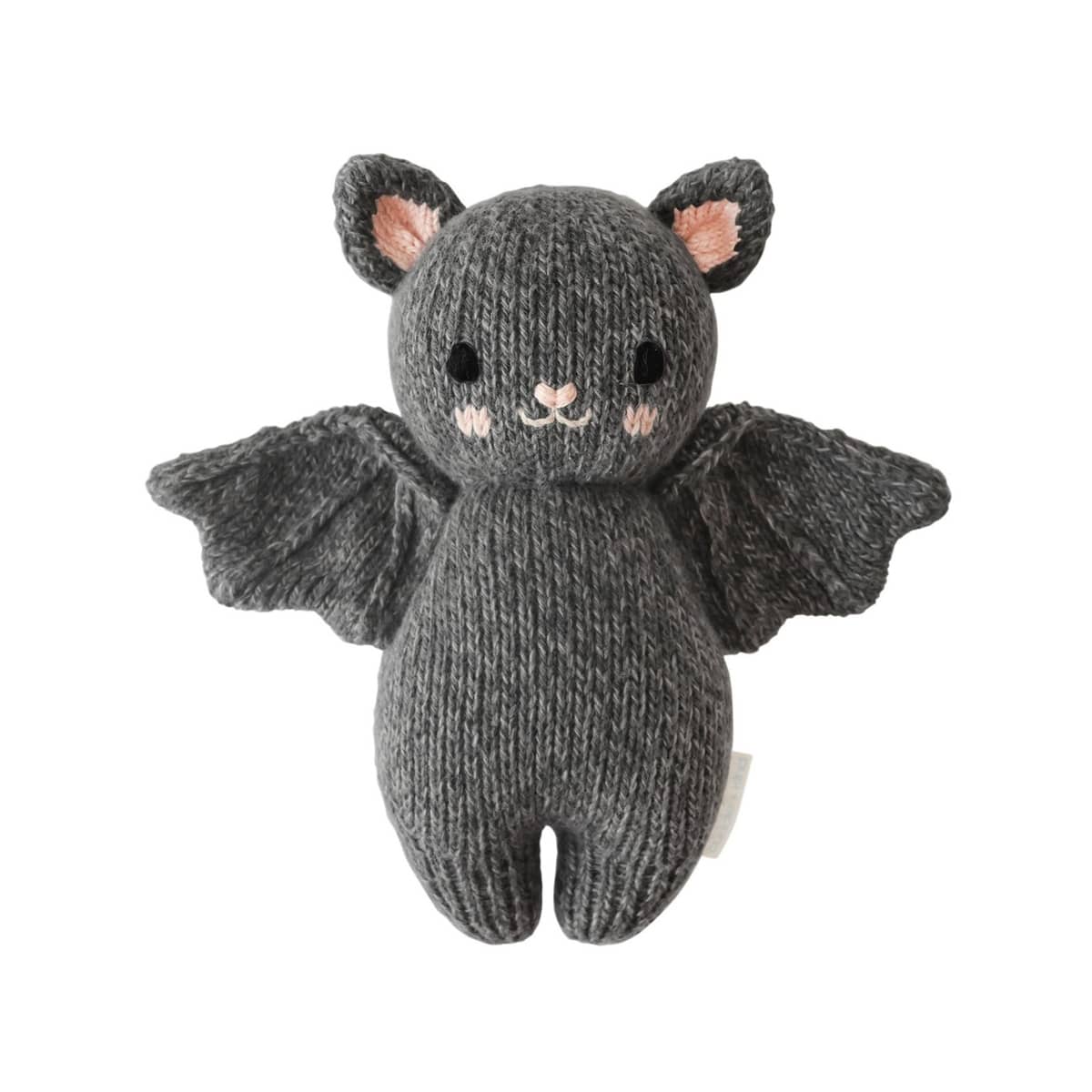 Cuddle + Kind Hand-Knit Doll - Baby Bat Charcoal