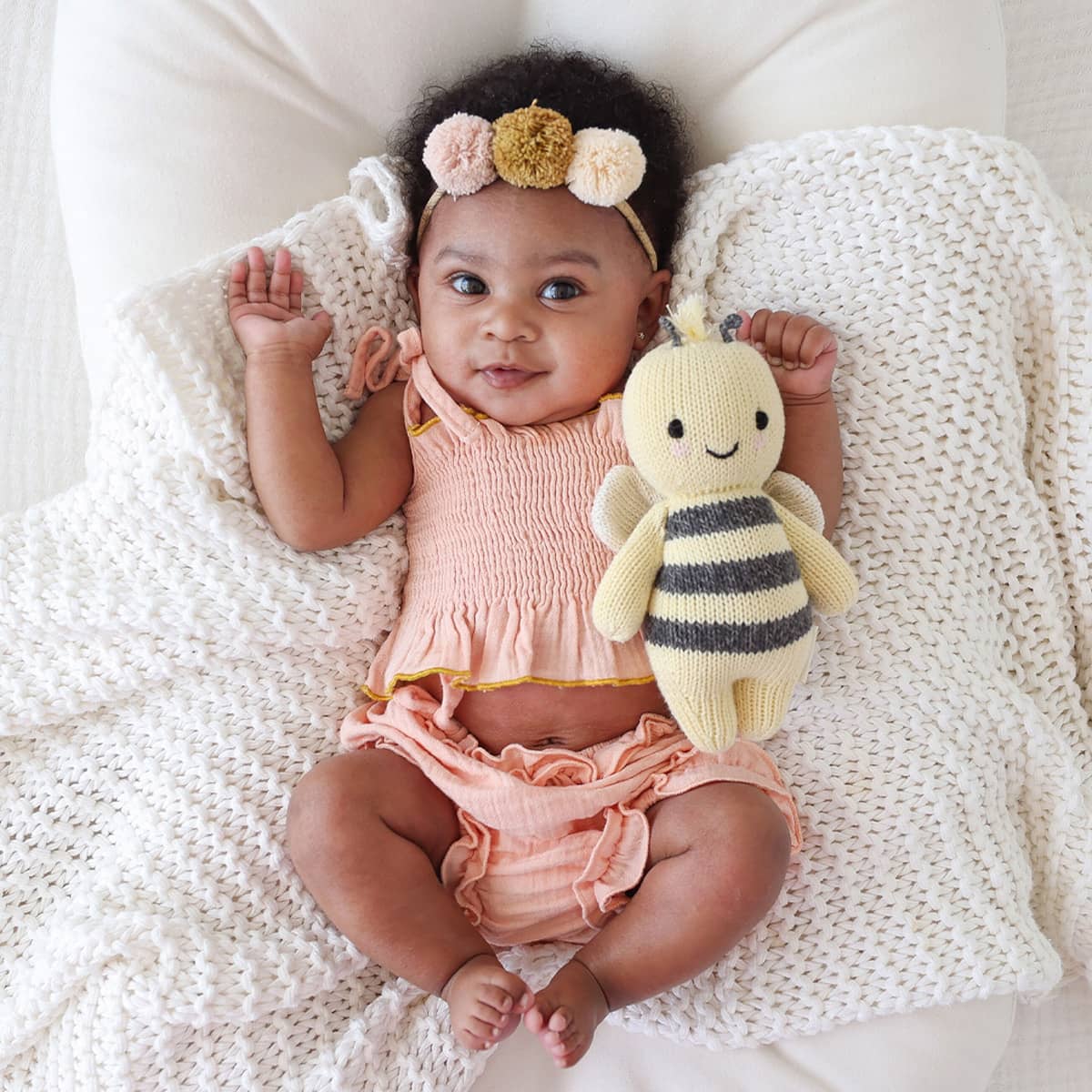 Cuddle + Kind Hand-Knit Doll - Baby Bee