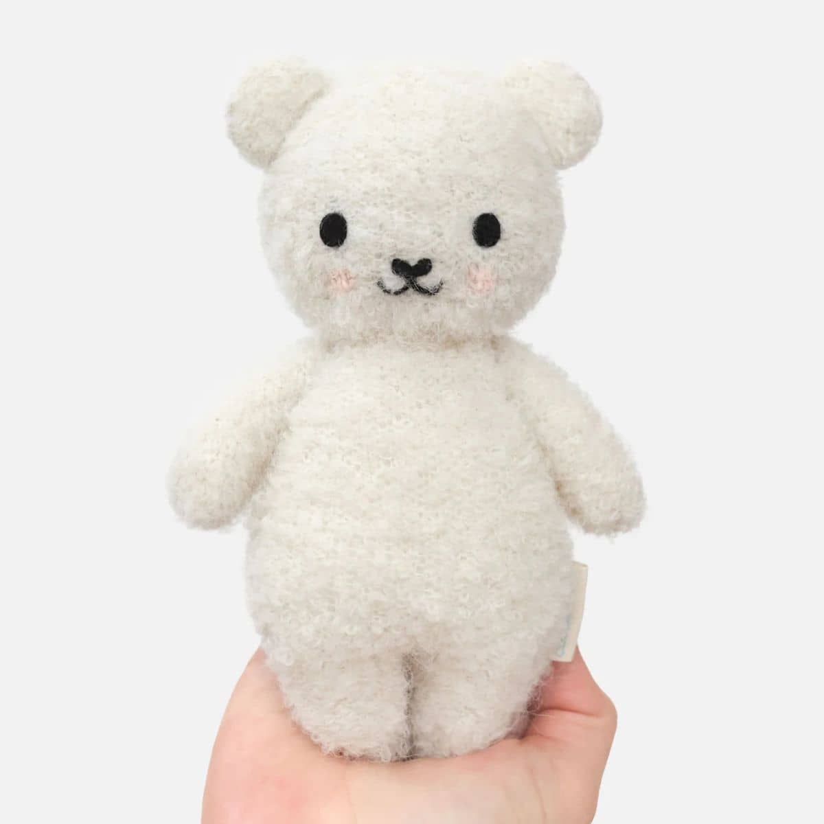 Cuddle + Kind Hand-Knit Doll - Baby Bouclé Bear (ivory)