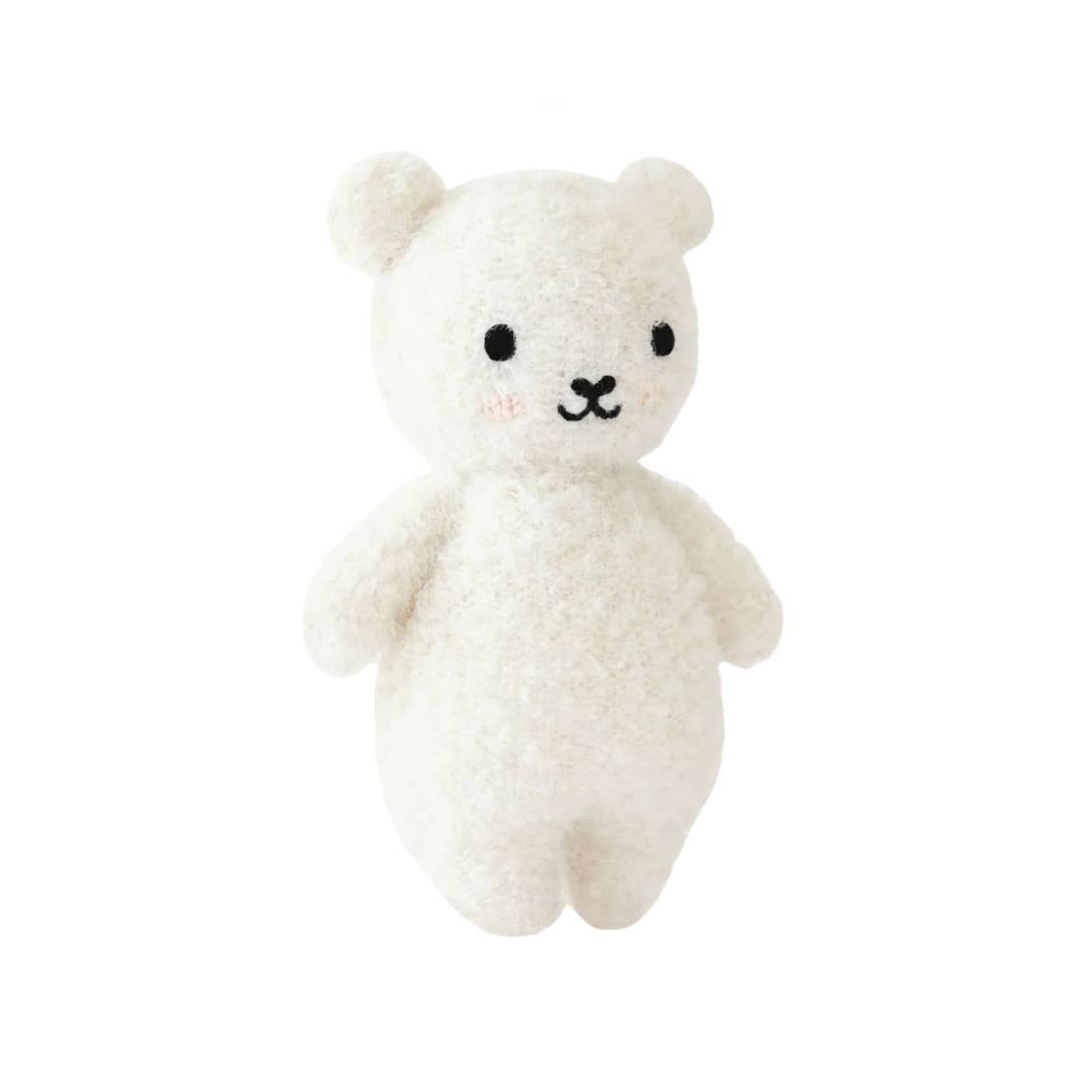 Cuddle + Kind Hand-Knit Doll - Baby Bouclé Bear (ivory)