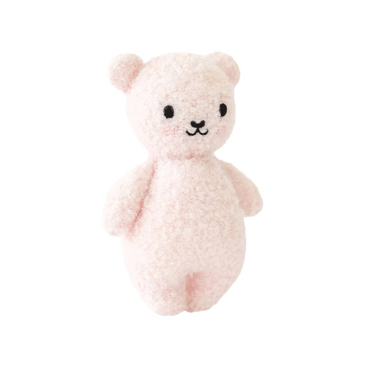Cuddle + Kind Hand-Knit Doll - Baby Bouclé Bear (strawberry)