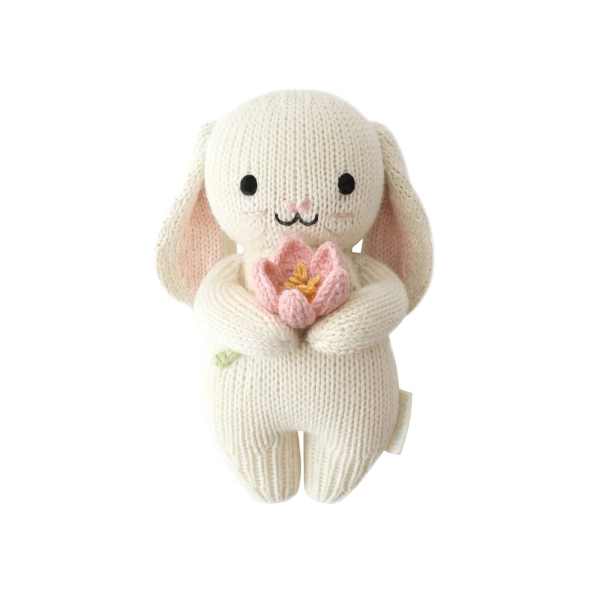 Cuddle + Kind Hand-Knit Doll - Baby Bunny (blooming tulip)