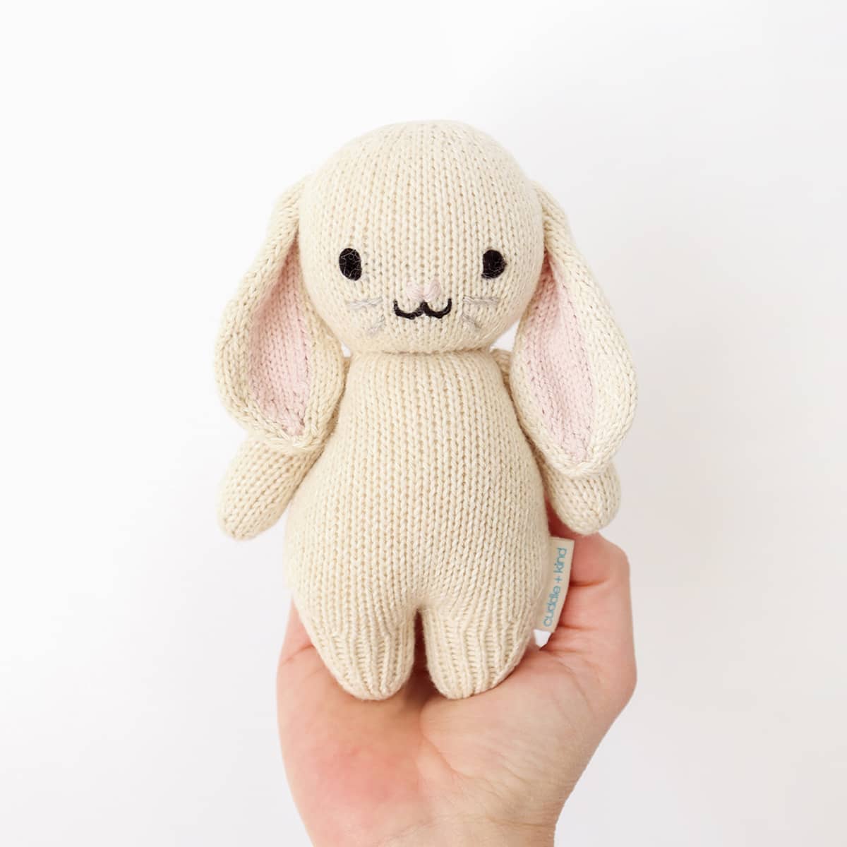 Cuddle + Kind Hand-Knit Doll - Baby Bunny (oatmeal)