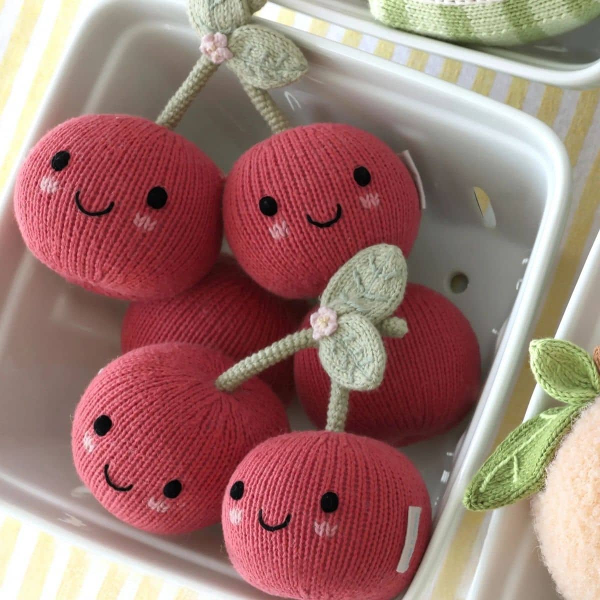 Cuddle + Kind Hand-Knit Doll - Baby Cherries