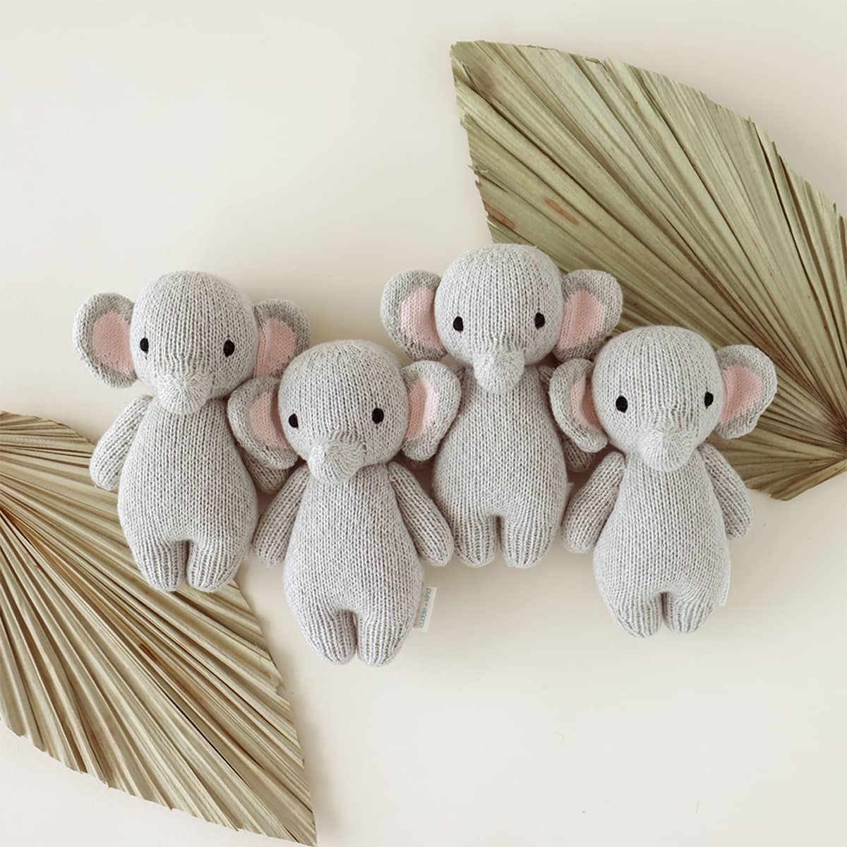 Cuddle + Kind Hand-Knit Doll - Baby Elephant