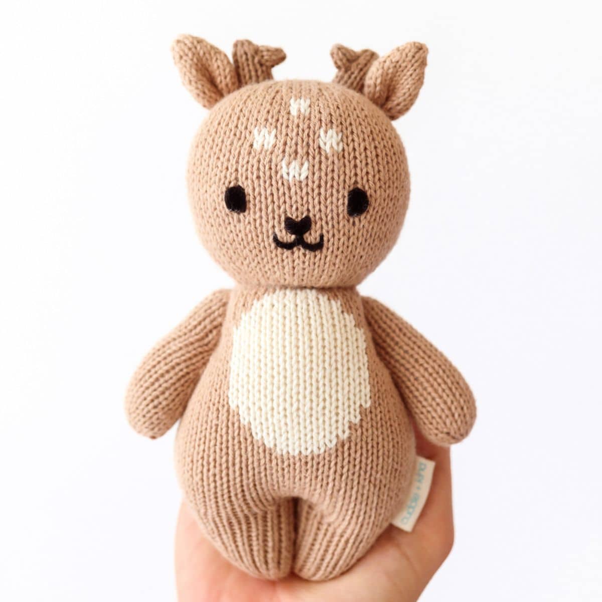 Cuddle + Kind Hand-Knit Doll - Baby Fawn
