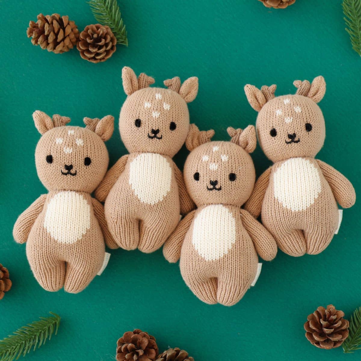Cuddle + Kind Hand-Knit Doll - Baby Fawn