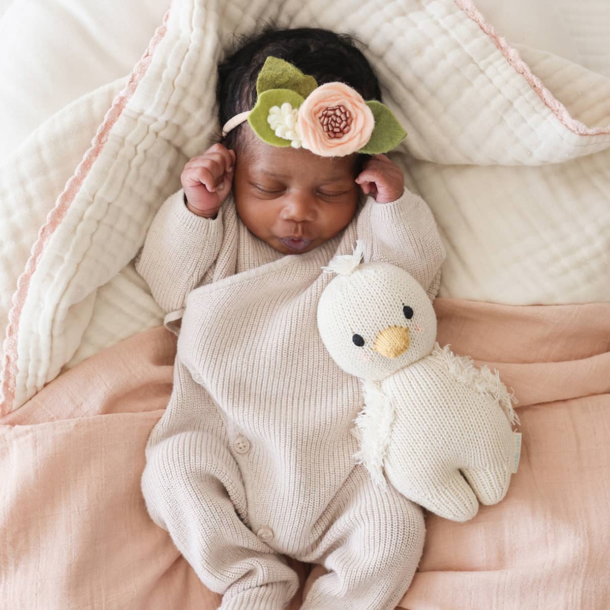 Cuddle + Kind Hand-Knit Doll - Baby Gosling