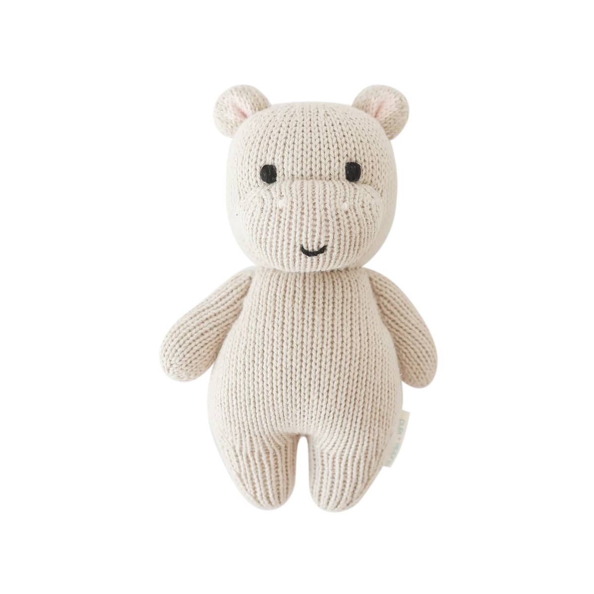 Cuddle Bell Cuddle + Kind Hand-Knit Doll - Baby Hippo (pebble) – babyshop
