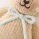 Cuddle + Kind Hand-Knit Doll - Baby Honey Bear (robin's egg blue bow)