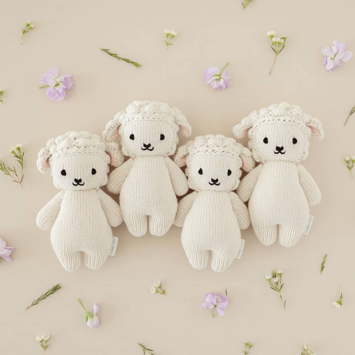 Cuddle + Kind Hand-Knit Doll - Baby Lamb