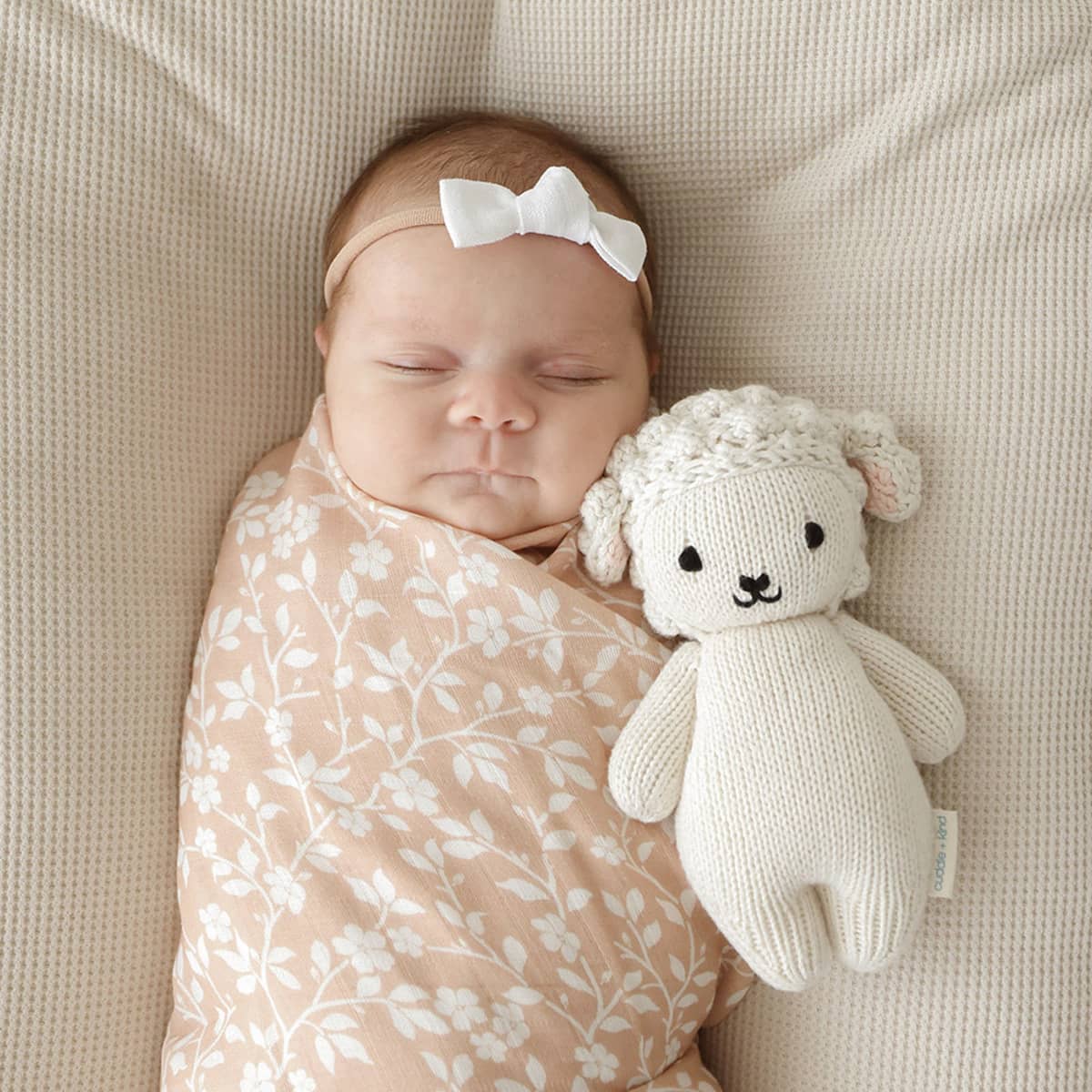Cuddle + Kind Hand-Knit Doll - Baby Lamb