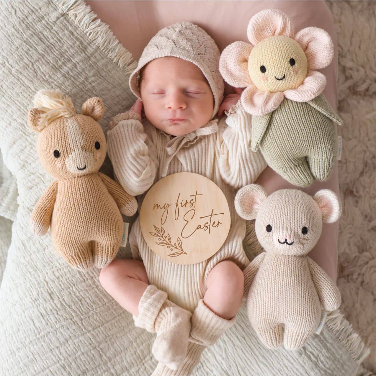 Cuddle + Kind Hand-Knit Doll - Baby Mouse