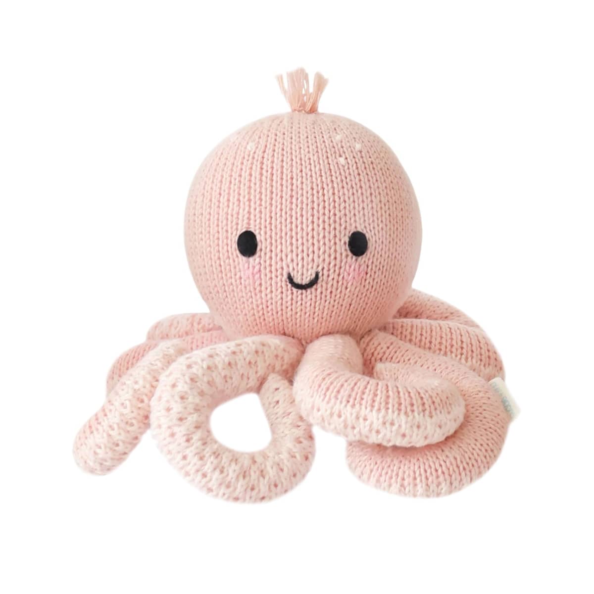 Cuddle + Kind Hand-Knit Doll - Baby Octopus (soft coral pink)