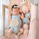 Cuddle + Kind Hand-Knit Doll - Baby Parrot (sky blue)