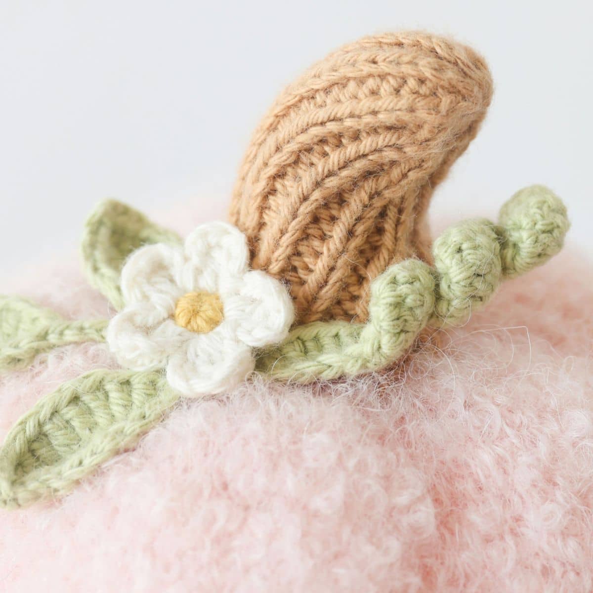 Cuddle + Kind Hand-Knit Doll - Baby Pumpkin (blush floral)