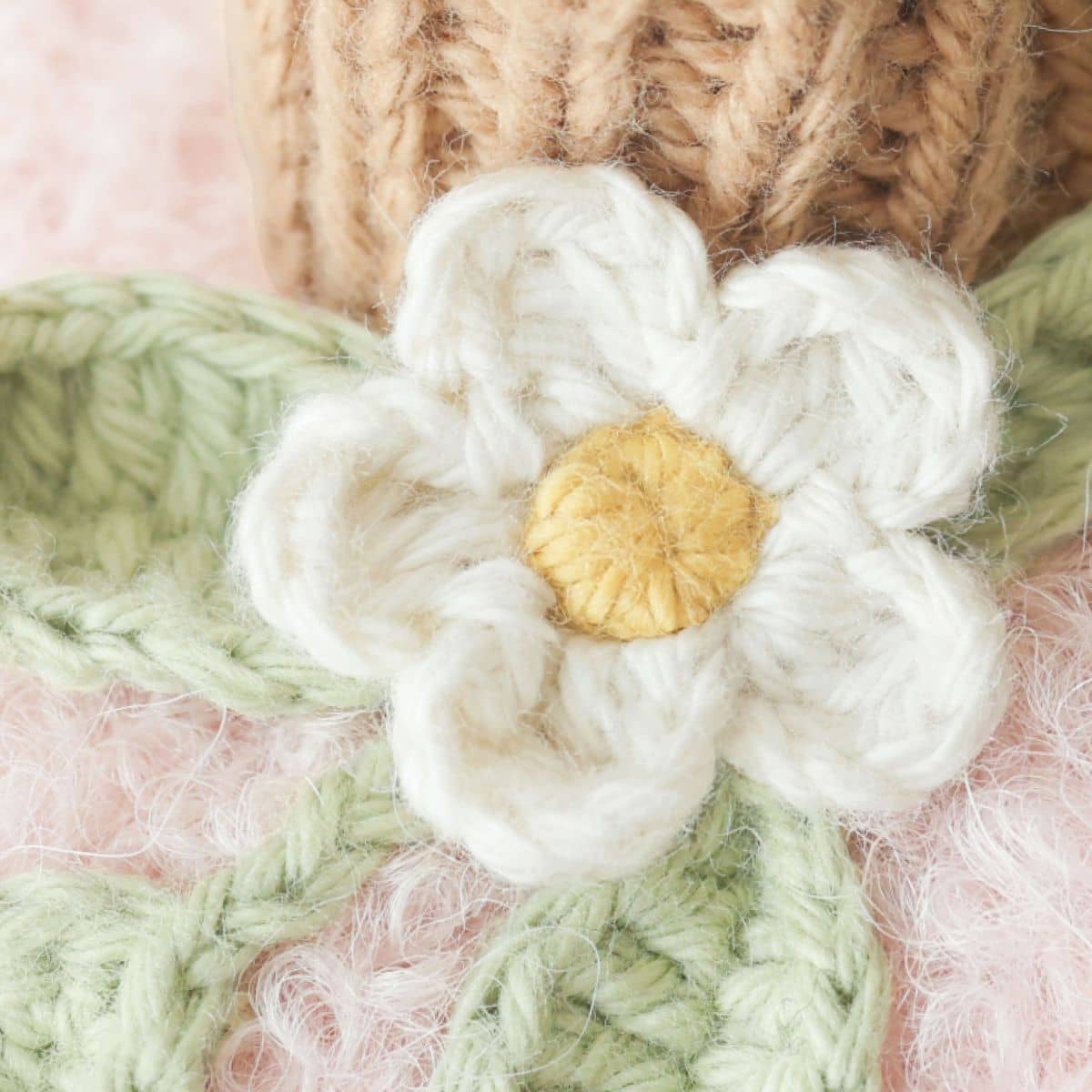 Cuddle + Kind Hand-Knit Doll - Baby Pumpkin (blush floral)