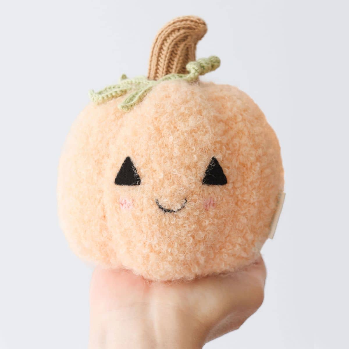 Cuddle + Kind Hand-Knit Doll - Baby Pumpkin (peach floral)