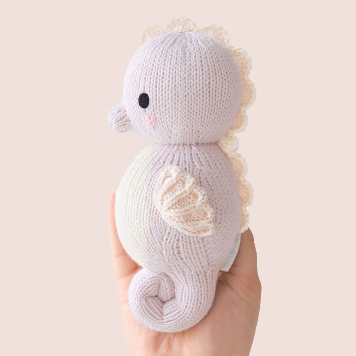 Cuddle + Kind Hand-Knit Doll - Baby Seahorse (lilac)