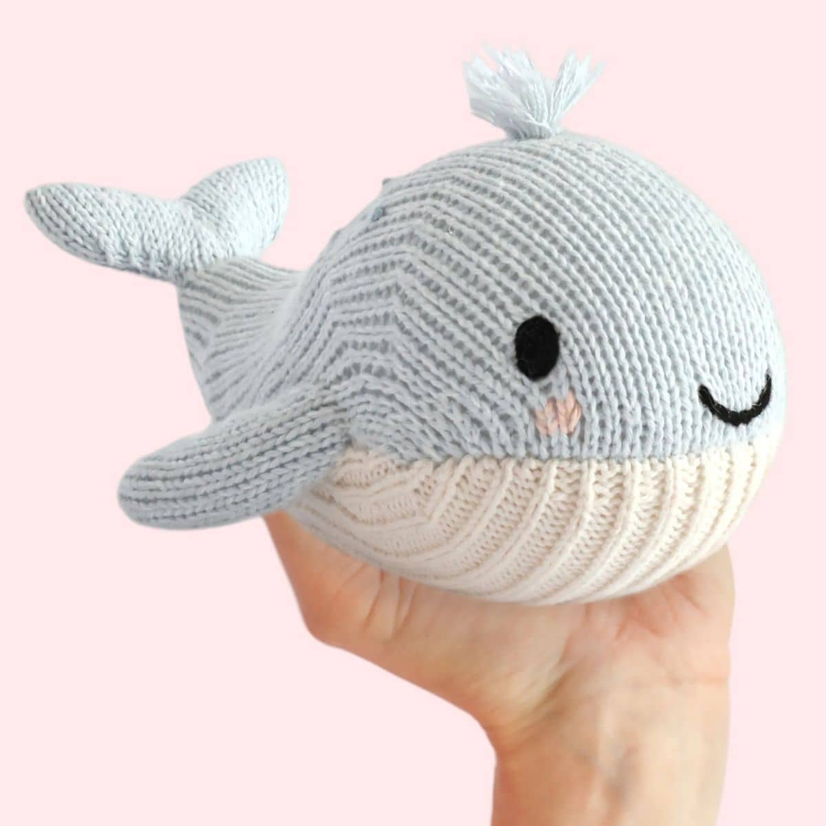 Cuddle + Kind Hand-Knit Doll - Baby Whale
