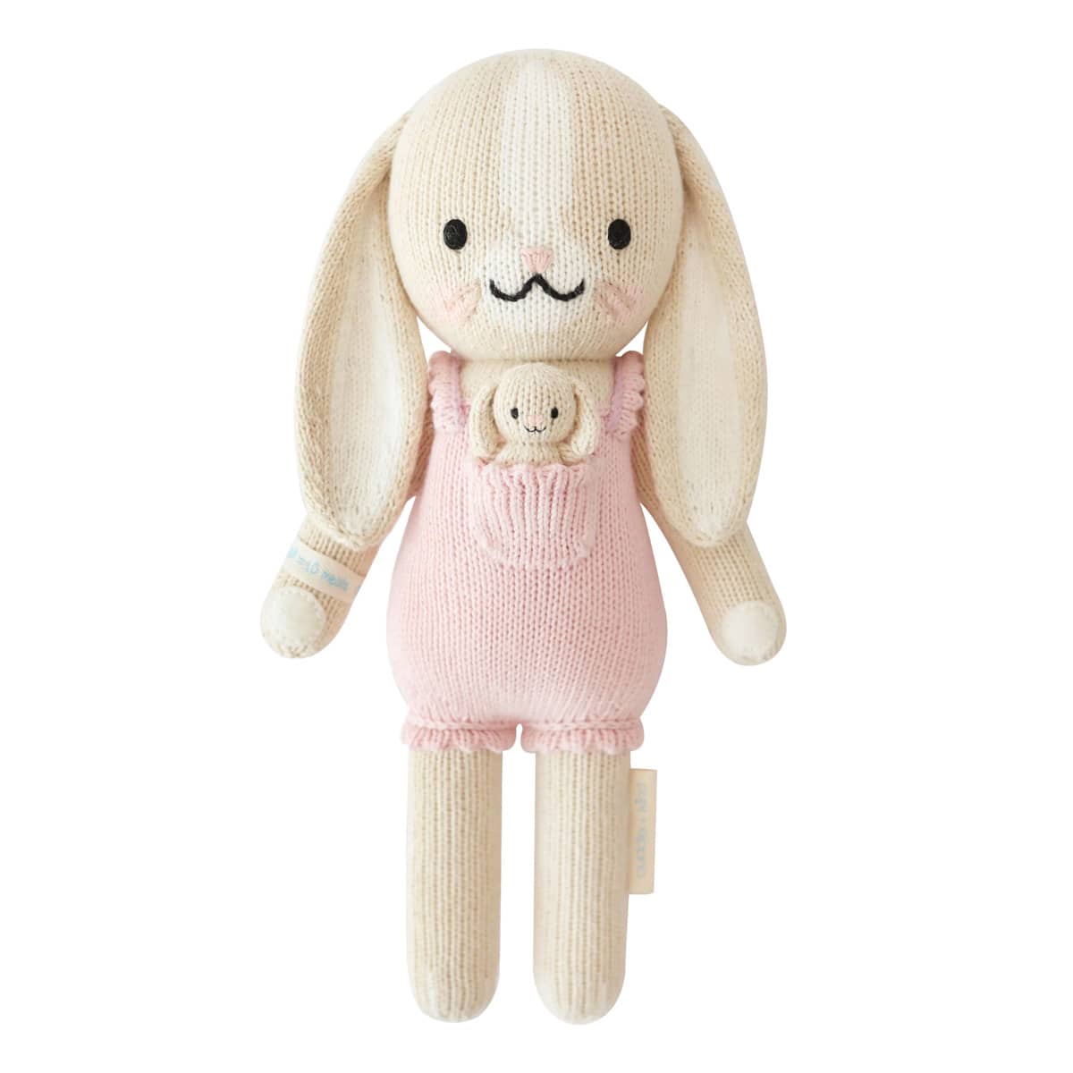 Cuddle + Kind Hand-Knit Doll - Briar the Bunny (peony pink)