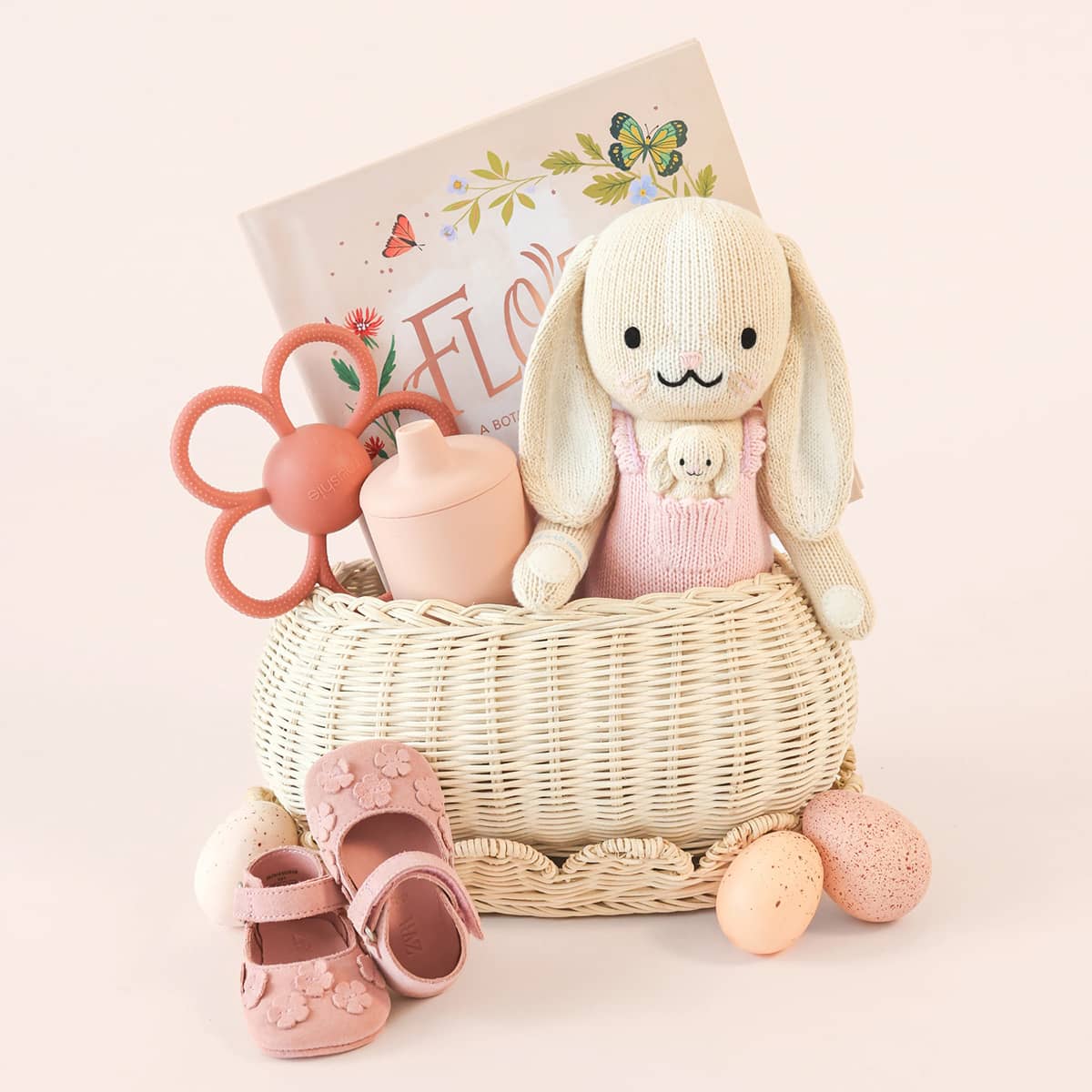 Cuddle + Kind Hand-Knit Doll - Briar the Bunny (peony pink)