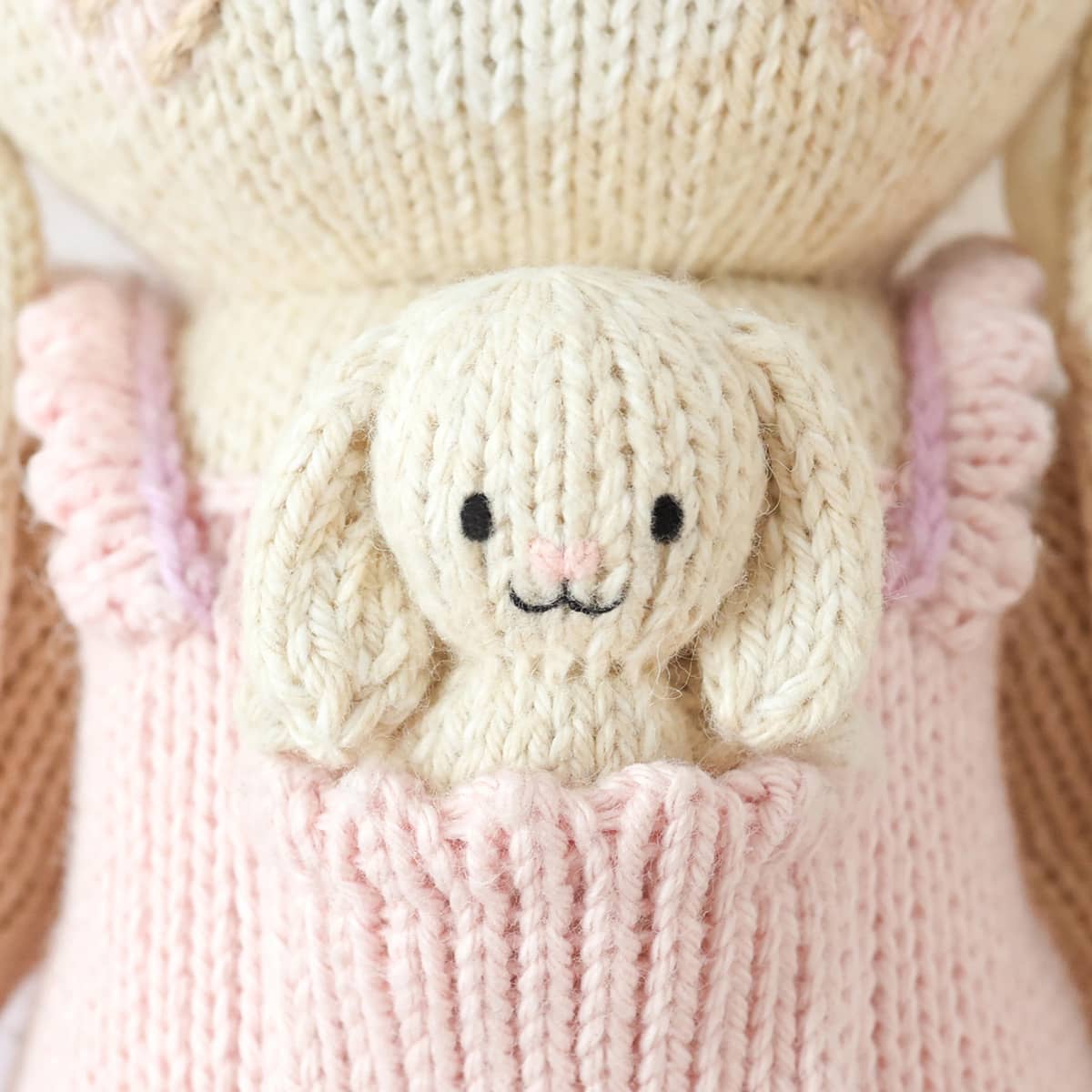 Cuddle + Kind Hand-Knit Doll - Briar the Bunny (peony pink)