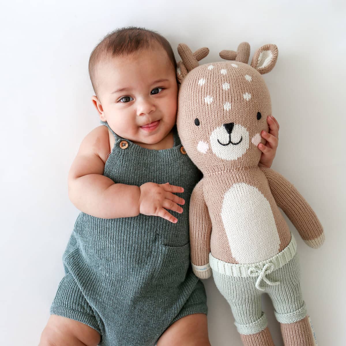 Cuddle + Kind Hand-Knit Doll - Elliott the Fawn
